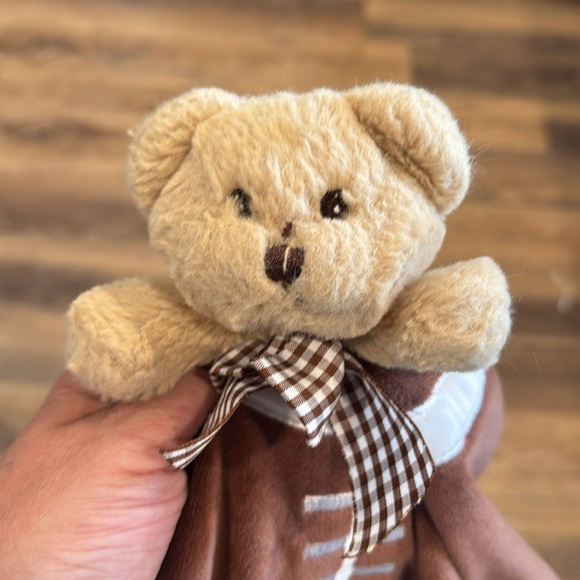 Bearington Baby Collection Large Bear Football Themed Lovey Security Blanket - Picture 8 of 9